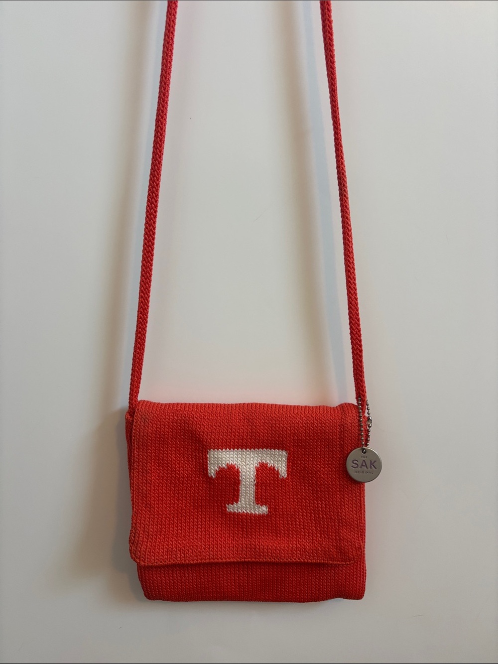 The Sak - Tennessee Vols knit Crossbody Bag with White 'T' Accent